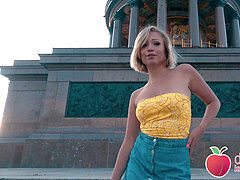 GERMAN teen Gabi Gold ravaged next to Berlin's top look! PUBLIC! Dates66