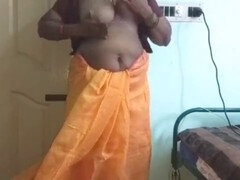 Authentic Indian wife masturbates for man's pleasure
