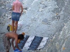 Amateur, Plage, Sucer une bite, Compilation, Nue  à poil, Nue, Nudiste, Public