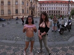 Amateur, Big tits, Czech, Flashing, Hardcore, Public, Teen, Tits