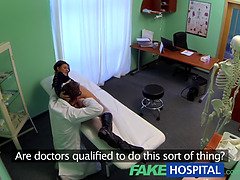 Billie Star, the busty slim patient, loves getting her tight pussy stretched by the doctor's hard cock