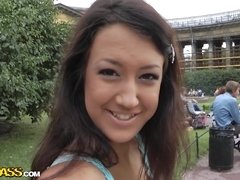 Amateur, Anal, Brunette brune, Tir de sperme, Hard, De plein air, Pov, Adolescente