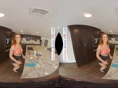 Curvy redhead PAWG with big ass & monster tits - POV VR hardcore