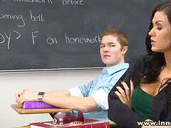 InnocentHigh Bigtits schoolgirl Kendall Karson drilled super-naughty classmate