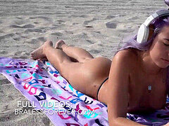 Plage, Compilation, Exhib, De plein air, Public, Sous la jupe, Voyeur