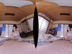 Asian hot busty babe VR porn