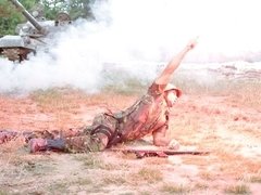 Exército, Traseiro, Negroa, Boquete, Morena, Transar de quatro, Ao ar livre cartaz de rua outdoor, Adolescente