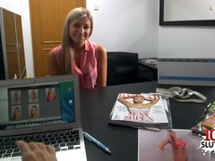 Amateur lady porn casting video