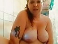 Belle grosse femme bgf, Gode, Mère que j'aimerais baiser, Maman, Rousse roux, Douche, Solo