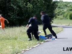 Brunette brune, Tchèque, Hd, Prisonnier, Réalité, Rugueux, Fils, Uniforme