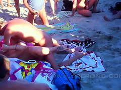 Playa, Culo grande, Polla, Interracial, Madres para coger, Desnudo, Nudista, Público