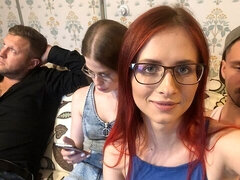 Sucer une bite, En levrette, Groupe, Hard, Orgie, Rousse roux, Adolescente, Webcam