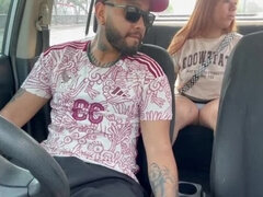 Street Taxi Blowjob with Latina Babe