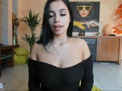 Cul, Gros cul, Plantureuse, Gode énorme, Fille latino, Chatte, Nénés, Webcam