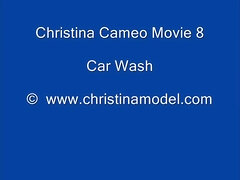 Christina Model - Cameo 8 Car Wash - Big natural tits outdoors