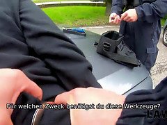 18 jaar, Pijpbeurt, Bruinharig, Europees, Politie, Realiteit, Ruw, Zoon