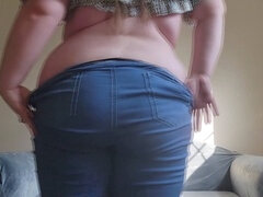 Bbw, Big ass, Jeans