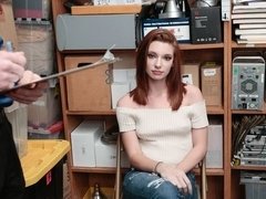 Sex in the small office with a spicy brunette babe Jaycee Starr