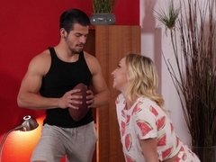 Bambino gets to fuck his dad's hot girlfriend