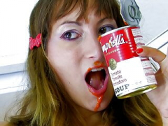 Charlotte De Castille fucked with milk and plus tomatoes
