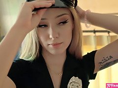 Ass, Beauty, Dick, Doggystyle, Hd, Police, Sucking, Threesome