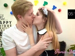 Hot Make-Out Challenge with Jamie Young - 10 Minutes of Passionate Kissing