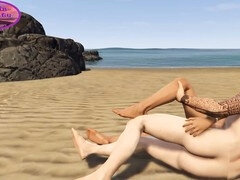 Beach, Bikini, French, Game, Seduced