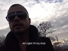 Angry guy for cash permits hunter to fuck his comely girlfriend