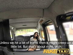 Lola Marie in London taxi takes a wild ride and swallows every drop of driver's jizz