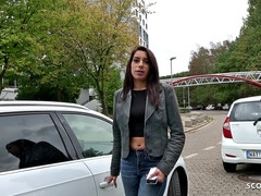 GERMAN SCOUT - SAGGY TITS TEEN SEDUCE TO FUCK AT STREET CASTING IN GERMANY - Female orgasm