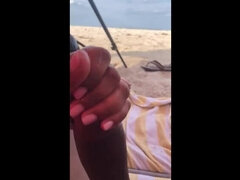 Playa, Pareja, Corridas, Fetiche, Pajear, Indio, Interracial, Voyeur