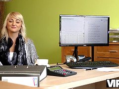 Vorstellungsgespräch, Blondine, Paar, Tschechisch, Hardcore, Hd, Geld, Büro