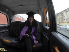 Fake Taxi University Graduate Melany Mendes Strips Off Her Robes