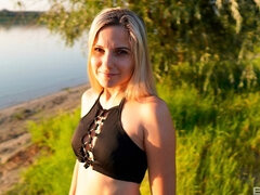 Cul, Bikini, Blonde, Sucer une bite, En levrette, Doigter, De plein air, Pov