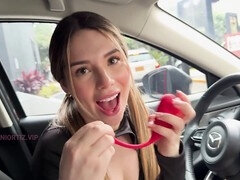 Female enjoyment in Spanish: plump amateur from Argentina reaches orgasm using sex toys in public