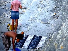 Plage, Compilation, Hd, Nue  à poil, Nue, Nudiste, Public, Voyeur