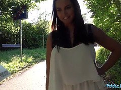 Européenne, Hard, Hd, Argent, De plein air, Pov, Public, Réalité