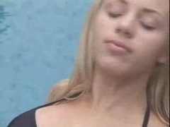 Buxom Blonde Bangs A duo Lucky Guys By The...