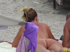 Amateur, Playa, Rubia, Morena, Maduro, Desnudo, Coño, Espía