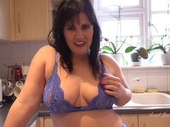 Curvaceous MILF housewife Montse Swinger invites you for a steamy kitchen encounter (POV)