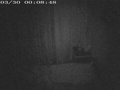 Spying via hidden cam for a midnight doggy fuck