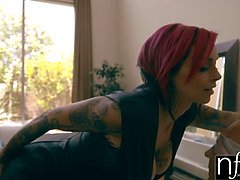 Anna Bell Peaks gets tied up and fucked hard by Marcus London in steamy nfbusty action
