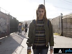 Bullied Teen Kristen Scott Masturbates With New BFF Aidra Fox Then Has First-Time Fuck