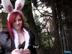 Amateur, Blowjob, Doggystyle, European, Money, Outdoor, Pov, Redhead