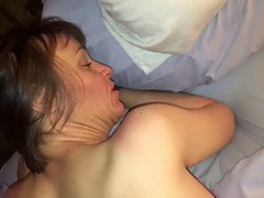 Mature hot wifey love’s taking giant dong in the ass