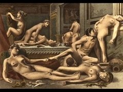 Vintage retro classical hardcore fucking art