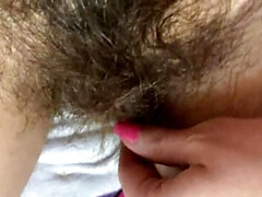 Extreme Close-Up of Hairy Pussy in 4K HD - Hairy Bush Fetish with Cutieblonde