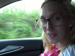 Amateur, Blonde, Lunettes, Embrassement, Orgasme, Pov, Public, Avaler