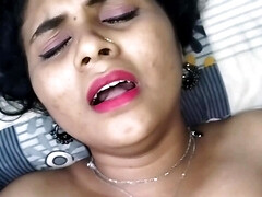 Close angles of a busty Indian MILF getting licked