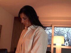 Grosse titten, Braunhaarige, Spermaladung, Handjob, Lingerie, Milf, Pov, Tittenfick